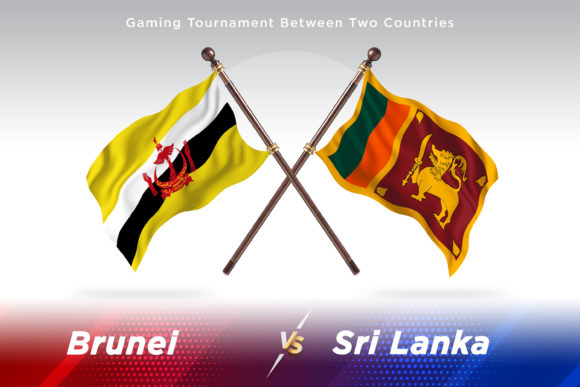 Brunei Versus Sri Lanka Two Flags
