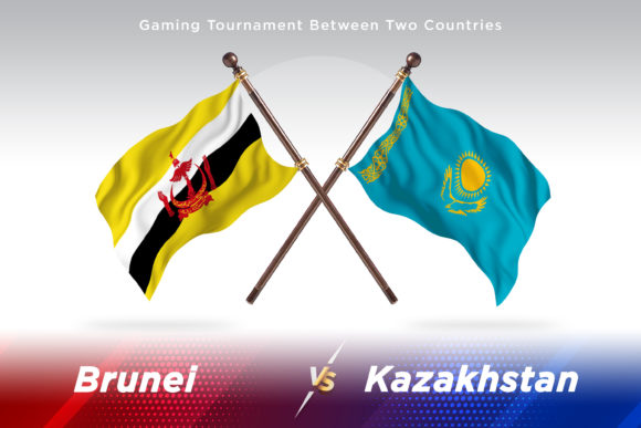 Brunei vs Kazakhstan: Two Flags Compared