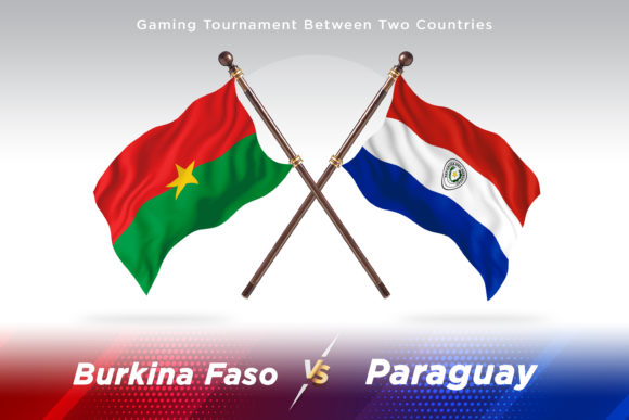 Burkina Faso vs Paraguay Two Flags